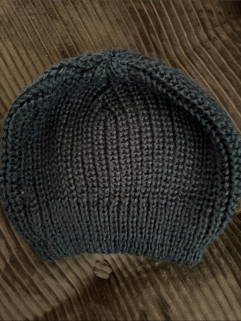Simply Vera Vera Wang Navy Knit Beanie Hat